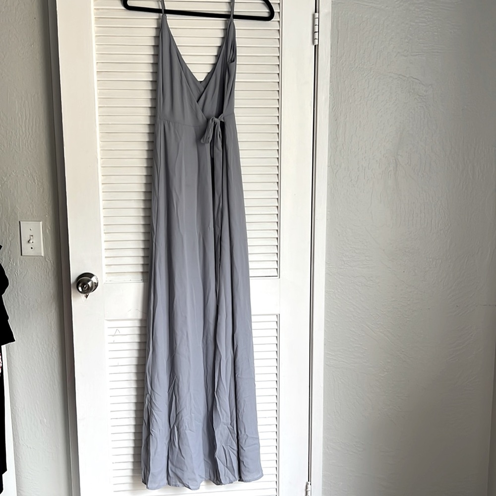 WAYF maxi wrap dress